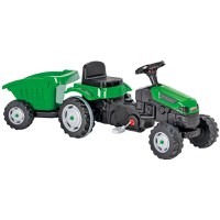 Tractor pentru copii, Pilsan Active 07-316, cu pedale si remorca, dotat cu claxon, sezut reglabil, sarcina maxima admisa 50 kg, dimensiune 51 x 143 x 51 cm, green - 4