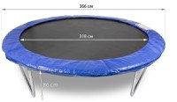 Trambulina Buba 12FT cu plasa de protectie si scara diametru 366 cm - 1