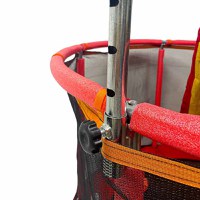 Trambulina pentru copii Red, cu set complet de accesorii, include cos de baschet, minge, hamac, diametru 155 cm, pana la 150 kg - 8