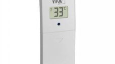 Transmitator wireless digital pentru temperatura si umiditate afisaj LCD Alb compatibil MARBELLA