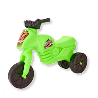 Tricicleta de echilibru pentru copii, Burak Toys, fara pedale, design ergonomic de la 2 ani pana la 20 kg, dimensiune 60 x 45 x 25cm, Verde - 3