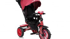 Tricicleta multifunctionala 4 in 1 Speedy Air scaun rotativ Red Black