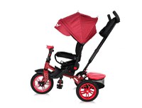 Tricicleta multifunctionala 4 in 1 Speedy Air scaun rotativ Red Black - 2