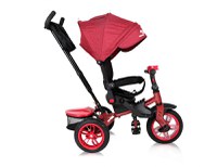 Tricicleta multifunctionala 4 in 1 Speedy Air scaun rotativ Red Black - 3