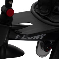 Tricicleta pentru copii Baby Mix Peony Black cu scaun reversibil,roti EVA cu frana,spatar reglabil,maner parental cu control al directiei,suport picioare pliabil,copertina reglabila ,panou cu muzica,lumini,ghidon pliabil - 9