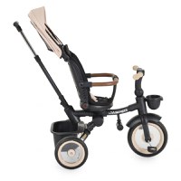 Tricicleta pentru copii Byox Jasper Beige pliabila, cu maner parental, spatar reglabil, scaun rotativ, greutate admisa 25 kg - 1