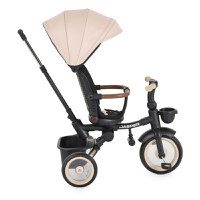 Tricicleta pentru copii Byox Jasper Beige pliabila, cu maner parental, spatar reglabil, scaun rotativ - 7