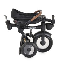 Tricicleta pentru copii Byox Jasper Black pliabila, cu maner parental, spatar reglabil, scaun rotativ - 1