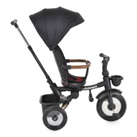 Tricicleta pentru copii Byox Jasper Black pliabila, cu maner parental, spatar reglabil, scaun rotativ - 4