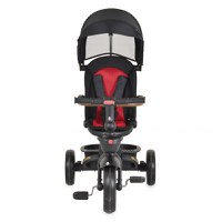 Tricicleta pentru copii Byox Jasper Black pliabila, cu maner parental, spatar reglabil, scaun rotativ - 5