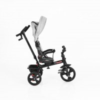 Tricicleta pentru copii Byox Quick Grey cu roti EVA, sezut reversibil si spatar reglabil, suport pentru picioare, frana pe rotile din spate si maner cu control al directiei - 7