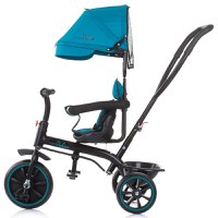 Tricicleta pentru copii Chipolino Pulse Avocado cu maner cu control al directiei, copertina detasabila, scaun confortabil cu husa moale, suport pentru picioare si cos pentru cumparaturi - 1