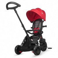 Tricicleta pentru copii Coccolle Alegra Chili Pepper multifunctionala, cu sezut reversibil si pozitie de somn, de la 10 luni, suport de picioare pliabil, frana pe rotile din spate si copertina cu protectie UV - 3