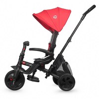 Tricicleta pentru copii Coccolle Alegra Chili Pepper multifunctionala, cu sezut reversibil si pozitie de somn, de la 10 luni, suport de picioare pliabil, frana pe rotile din spate si copertina cu protectie UV - 4