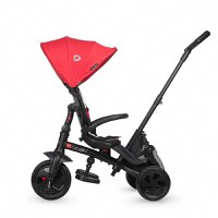 Tricicleta pentru copii Coccolle Alegra Chili Pepper multifunctionala, cu sezut reversibil si pozitie de somn, de la 10 luni, suport de picioare pliabil, frana pe rotile din spate si copertina cu protectie UV - 6