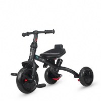 Tricicleta pentru copii Coccolle Alegra Chili Pepper multifunctionala, cu sezut reversibil si pozitie de somn, de la 10 luni, suport de picioare pliabil, frana pe rotile din spate si copertina cu protectie UV - 8