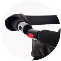 Tricicleta pentru copii gemeni Chipolino 2Play Obsidian Gold cu maner, control al directiei, sezut reversibil, suport pentru picioare, scaun confortabil cu husa moale, copertina XXL, si roti din cauciuc - 4