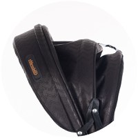 Tricicleta pentru copii gemeni Chipolino 2Play Obsidian Gold cu maner, control al directiei, sezut reversibil, suport pentru picioare, scaun confortabil cu husa moale, copertina XXL, si roti din cauciuc - 7