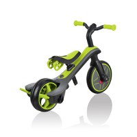 Tricicleta pentru copii Globber Explorer 4 in 1 Verde cu control parental, de la 10 luni, parasolar anti UV ajustabil, suport de picioare detasabil, scaun ajustabil pe inaltime - 2