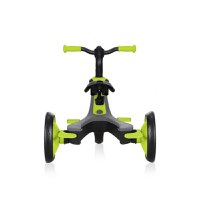 Tricicleta pentru copii Globber Explorer 4 in 1 Verde cu control parental, de la 10 luni, parasolar anti UV ajustabil, suport de picioare detasabil, scaun ajustabil pe inaltime - 5