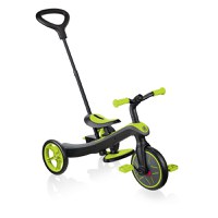 Tricicleta pentru copii Globber Explorer 4 in 1 Verde cu control parental, de la 10 luni, parasolar anti UV ajustabil, suport de picioare detasabil, scaun ajustabil pe inaltime - 7