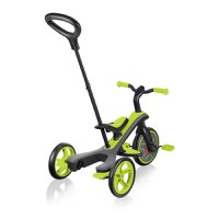 Tricicleta pentru copii Globber Explorer 4 in 1 Verde cu control parental, de la 10 luni, parasolar anti UV ajustabil, suport de picioare detasabil, scaun ajustabil pe inaltime - 8