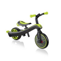 Tricicleta pentru copii Globber Explorer 4 in 1 Verde cu control parental, de la 10 luni, parasolar anti UV ajustabil, suport de picioare detasabil, scaun ajustabil pe inaltime - 9