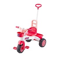 Tricicleta pentru copii Guclu Toys Princess cu claxon si control parental , cosulet pentru accesorii si plastic de inalta calitate de la 3 ani - 2