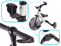 Tricicleta pentru copii Ikonka Trike Fix White cu pedale, 3 in 1, ghidon si sa reglabile, cadru din otel, roti din spuma pentru copii cu varsta cuprinsa intre 1,5 si 4 ani si 30kg - 2