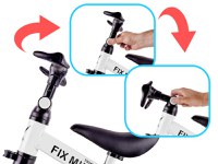 Tricicleta pentru copii Ikonka Trike Fix White cu pedale, 3 in 1, ghidon si sa reglabile, cadru din otel, roti din spuma pentru copii cu varsta cuprinsa intre 1,5 si 4 ani si 30kg - 5
