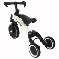 Tricicleta pentru copii Ikonka Trike Fix White cu pedale, 3 in 1, ghidon si sa reglabile, cadru din otel, roti din spuma pentru copii cu varsta cuprinsa intre 1,5 si 4 ani si 30kg - 7