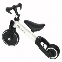 Tricicleta pentru copii Ikonka Trike Fix White cu pedale, 3 in 1, ghidon si sa reglabile, cadru din otel, roti din spuma pentru copii cu varsta cuprinsa intre 1,5 si 4 ani si 30kg - 8