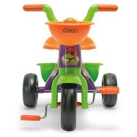 Tricicleta pentru copii Injusa Dino Rider cu pedale, inspirata din desenele cu dinozauri 1-3 ani, cosulete pentru accesorii - 4