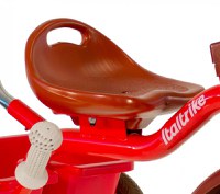 Tricicleta pentru copii Italtrike Passenger Champion Rosu cu scaun ajustabil, roti din cauciuc Eva si free wheel - 2