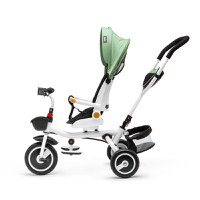 Tricicleta pentru copii Juju Bliss Ride Verde, 3 in 1, pozitie de somn, reversibila, far luminos, muzica, cos depozitare, gentuta, protectie UV, cauciucuri spuma EVA, greutate maxima admisa 25kg - 3