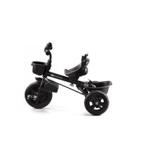 Tricicleta pentru copii Kinderkraft Aveo Mystic Green de la 9 luni, cu sezut rotativ, suport pentru picioare, maner cu control al directiei, gentuta si cos pentru accesorii - 9