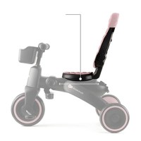 Tricicleta pentru copii Kinderkraft Jazz 2 Pink, pliabila, scaun rotativ, spatar reglabil, maner ajustabil - 5