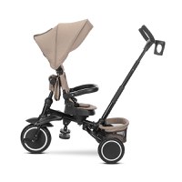 Tricicleta pentru copii Lorelli Freccia Beige multifunctionala, pliabila, sezut rotativ 360 grade, greutate admisa 25 kg, roti Eva - 2