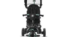 Tricicleta pentru copii Lorelli Freccia Black Green multifunctionala, pliabila, sezut rotativ 360 grade, greutate admisa 25 kg, roti Eva