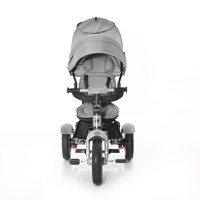 Tricicleta pentru copii Lorelli Neo Air Grey Luxe 4 in 1 multifunctionala, roti mari gonflabile, spatar inalt reglabil, sezut rotativ, 2 tipuri de suport pentru picioare si dispozitiv de franare - 2