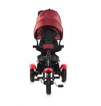 Tricicleta pentru copii Lorelli Neo Air Red Black Luxe 4 in 1 multifunctionala, roti mari gonflabile, spatar inalt reglabil, sezut rotativ, 2 tipuri de suport pentru picioare si dispozitiv de franare - 2