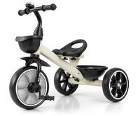 Tricicleta pentru copii Milly Mally Bobby Beige cu cadru robust din otel, roti Eva, +24 luni - 4