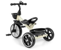 Tricicleta pentru copii Milly Mally Bobby Beige cu cadru robust din otel, roti Eva, +24 luni - 2
