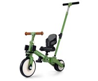 Tricicleta pentru copii Milly Mally Optimus Max Green 5 in 1 reglabila, maner parental, roti din spuma, varsta 12 luni+ - 3