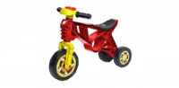 Tricicleta pentru copii Novokids EVO Balance Bike Rosu fara pedale, 3 roti, claxon, greutate admisa 30 Kg - 1