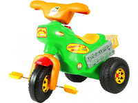 Tricicleta pentru copii Orion Cross RideOn Verde cu pedale, cosulet depozitare, sarcina maxima 30 kg - 1