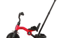 Tricicleta pentru copii Qplay Ant Plus Rosu (2023) cu roti din spuma EVA, pliere compacta, cosulet pentru jucarii de la 2 ani pana la 25 kg