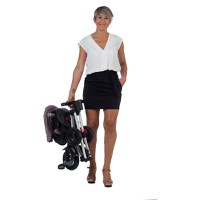 Tricicleta pentru copii Qplay Nova Negru ultrapliabila, roti Eva, cadru din aluminiu, scaun rotativ, sistem roata si ghidon liber, varsta 10 luni+ - 6