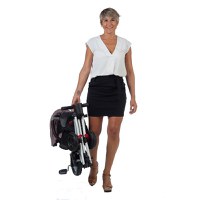 Tricicleta pentru copii Qplay Nova Negru ultrapliabila, roti Eva, cadru din aluminiu, scaun rotativ, sistem roata si ghidon liber, varsta 10 luni+ - 7