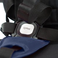 Tricicleta pentru copii Qplay Rito+ Albastru pliabila, cu spatar reglabil cu pozitie de somn, 2 tipuri de suporti pentru picioare,copertina cu protectie UV si roti din cauciuc Eva - 10